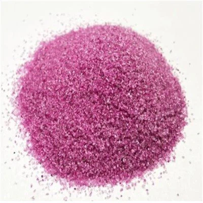 Vuurvast roze korundgrit